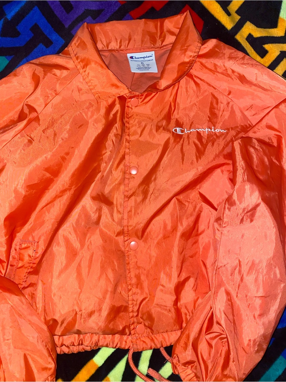 Champion Womans Orange Papaya Jacket - Lightweight Womans windbreaker